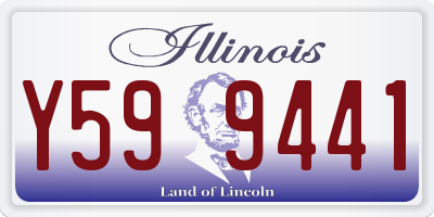 IL license plate Y599441