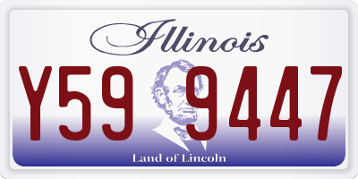 IL license plate Y599447