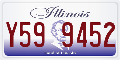 IL license plate Y599452