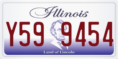 IL license plate Y599454