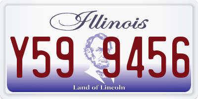 IL license plate Y599456
