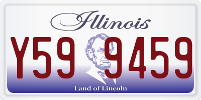 IL license plate Y599459