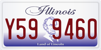 IL license plate Y599460