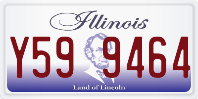 IL license plate Y599464