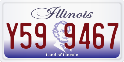 IL license plate Y599467
