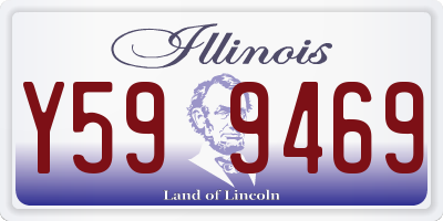 IL license plate Y599469