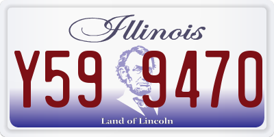 IL license plate Y599470