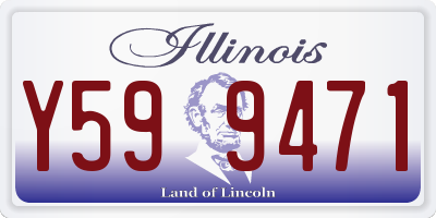 IL license plate Y599471