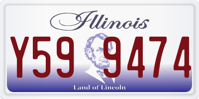 IL license plate Y599474