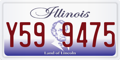 IL license plate Y599475