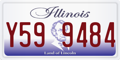 IL license plate Y599484