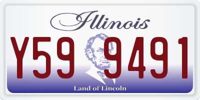 IL license plate Y599491