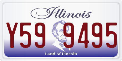 IL license plate Y599495