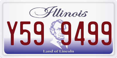 IL license plate Y599499