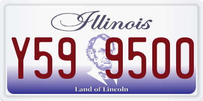 IL license plate Y599500