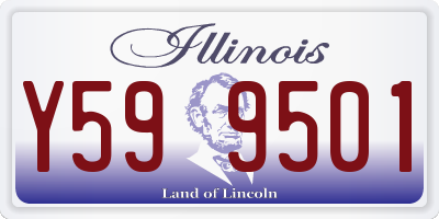 IL license plate Y599501