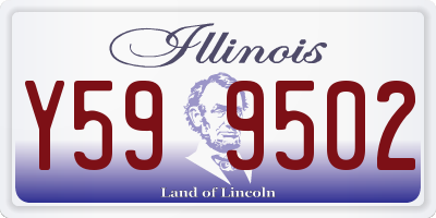 IL license plate Y599502