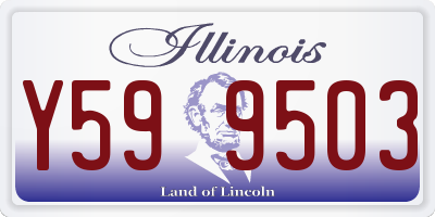IL license plate Y599503