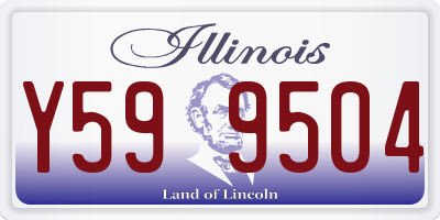 IL license plate Y599504