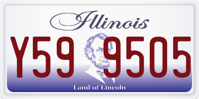 IL license plate Y599505