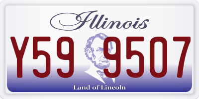 IL license plate Y599507