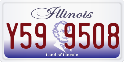 IL license plate Y599508