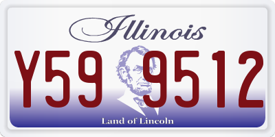 IL license plate Y599512