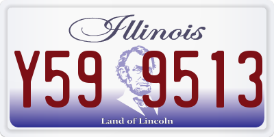 IL license plate Y599513