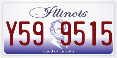 IL license plate Y599515
