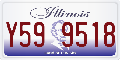 IL license plate Y599518