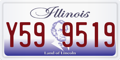 IL license plate Y599519