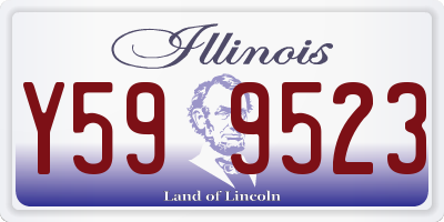 IL license plate Y599523