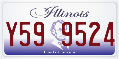 IL license plate Y599524