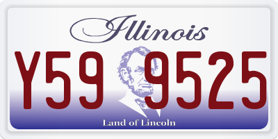 IL license plate Y599525