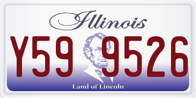 IL license plate Y599526