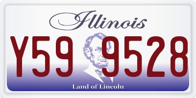 IL license plate Y599528