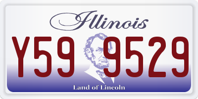 IL license plate Y599529