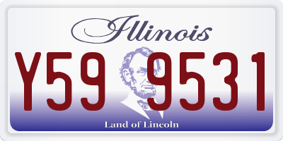 IL license plate Y599531