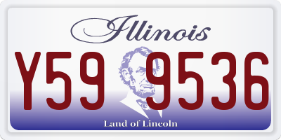 IL license plate Y599536
