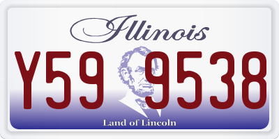 IL license plate Y599538