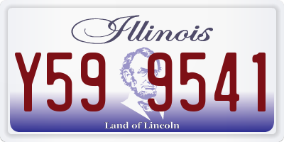 IL license plate Y599541