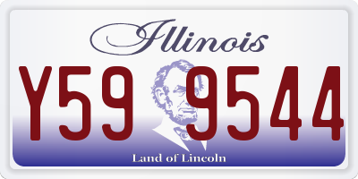 IL license plate Y599544