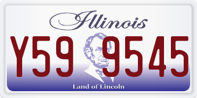 IL license plate Y599545