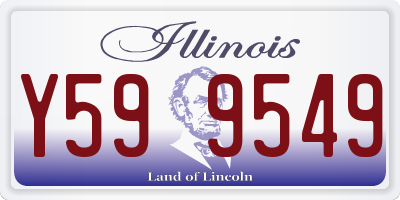 IL license plate Y599549