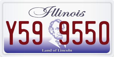 IL license plate Y599550
