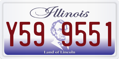 IL license plate Y599551