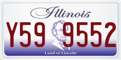 IL license plate Y599552