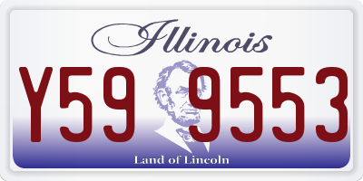 IL license plate Y599553