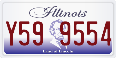 IL license plate Y599554