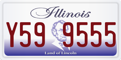 IL license plate Y599555